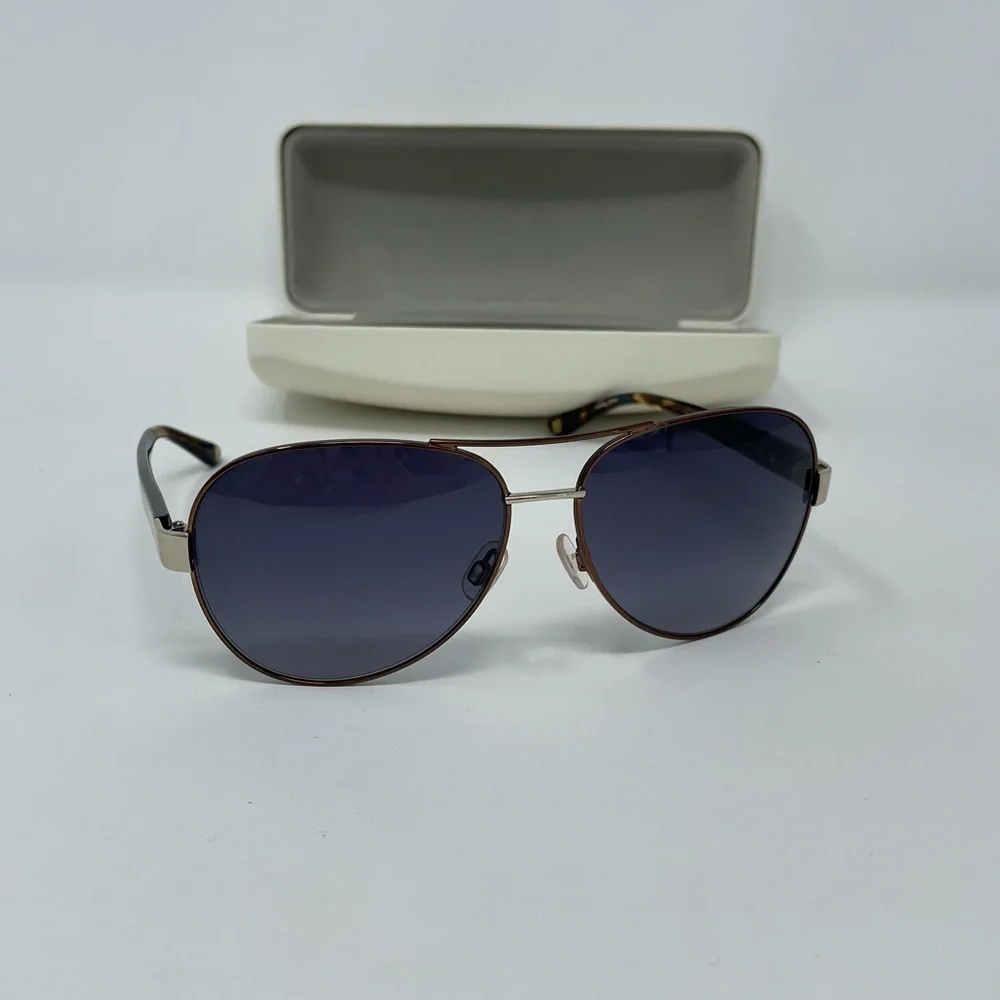 Anne Klein‎ Brown Blue Tortoise Sunglasses